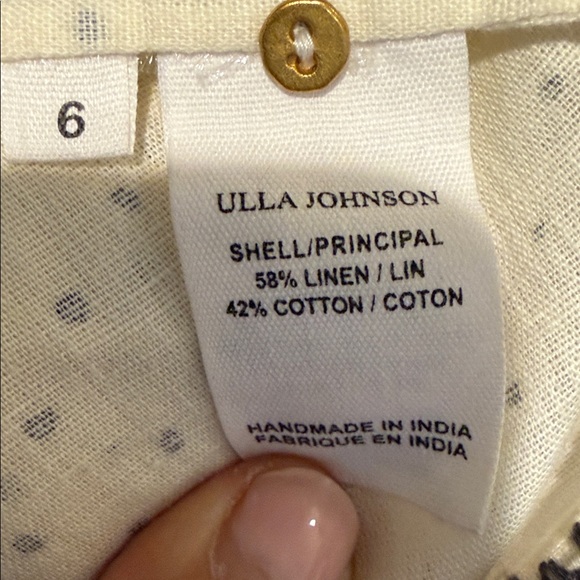Ulla Johnson “Naia” Embroidered Blouse – Size 6 - Picture 5 of 5